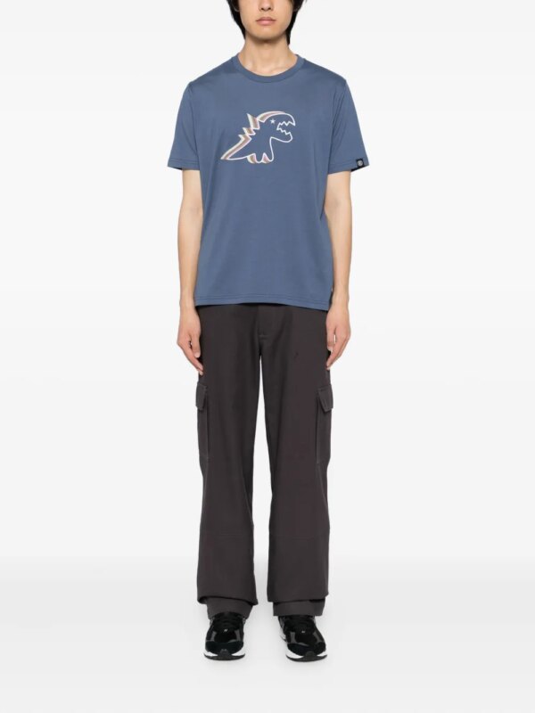 SPORT b. by agnès b. T-shirt met geborduurd logo - Blauw