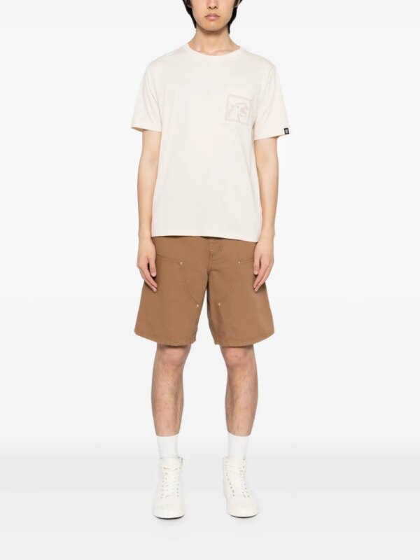 SPORT b. by agnès b. T-shirt met geborduurd logo - Beige