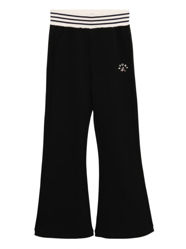 SPORT b. by agnès b. pantalon à logo brodé - Noir