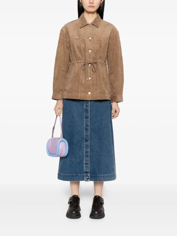 SPORT b. by agnès b. Ribfluwelen cargo jack - Bruin