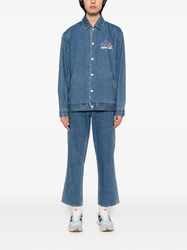 SPORT b. by agnès b. Jeans met geborduurd logo - Blauw