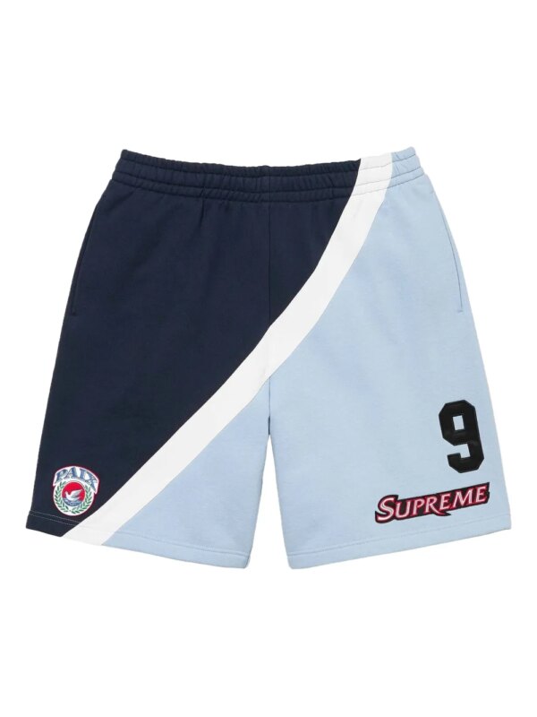 Supreme short de sport Equipe à design colour block - Bleu
