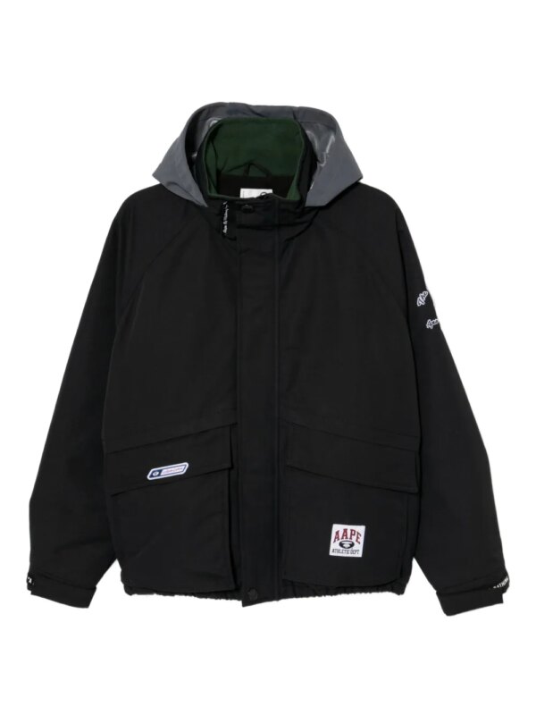 AAPE BY *A BATHING APE® veste à patch logo - Noir