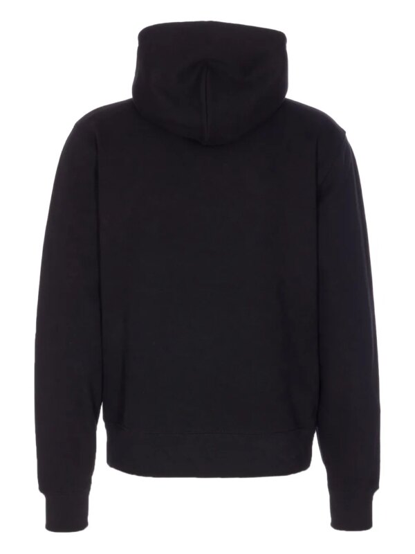 Burberry EKD geruite hoodie met logopatch - Zwart