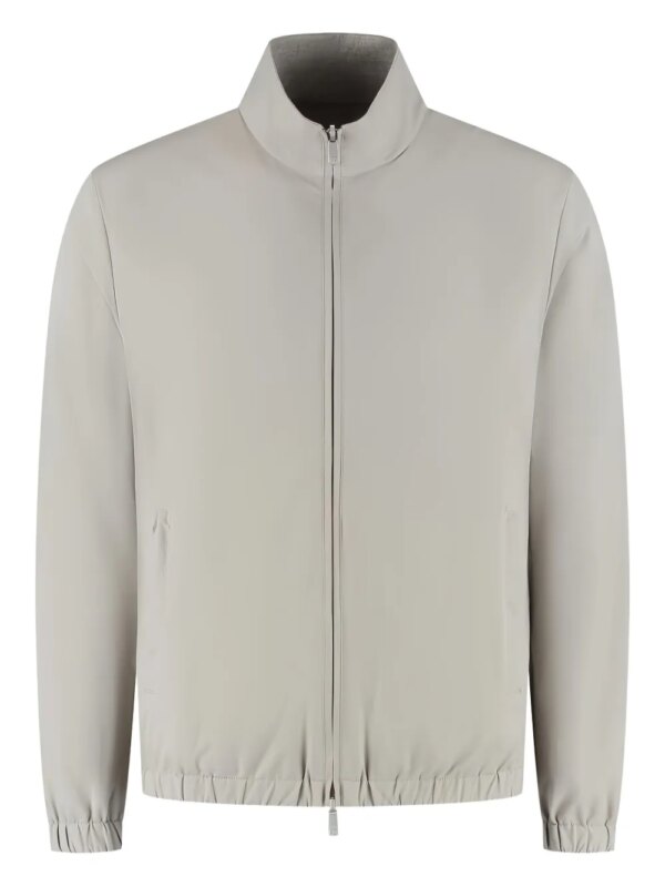 Marco Pescarolo veste zippée à col montant - Gris