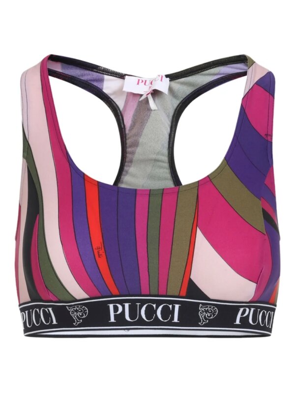 PUCCI brassière de sport à dos-nageur - Rose