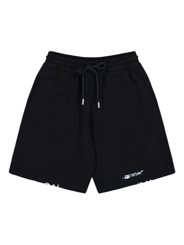 Off-White short de sport à imprimé Ink Arrow - Noir