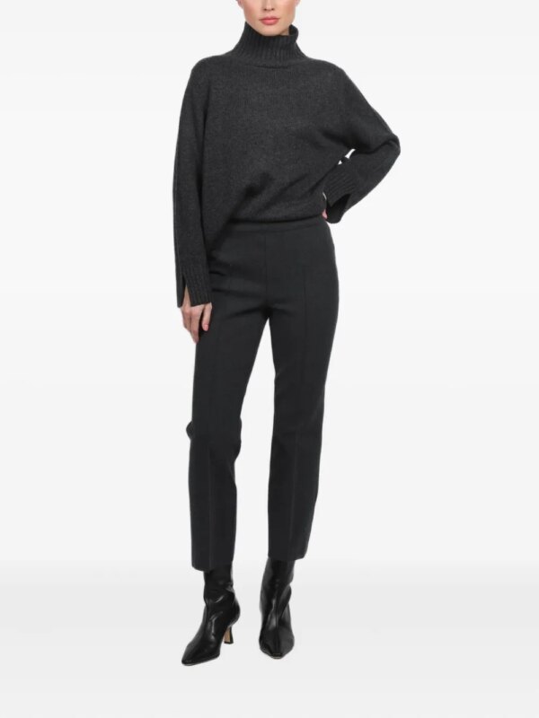 High Sport Broek met naaddetail - Zwart