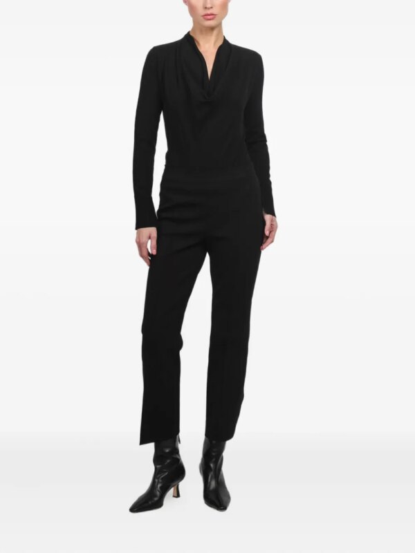 High Sport Broek met naaddetail - Zwart