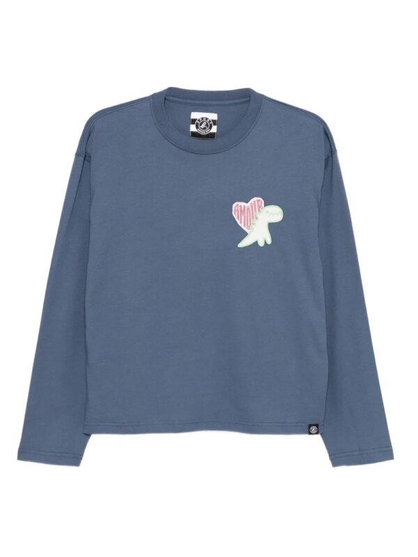 SPORT b. by agnès b. t-shirt ample DINO amour - Bleu