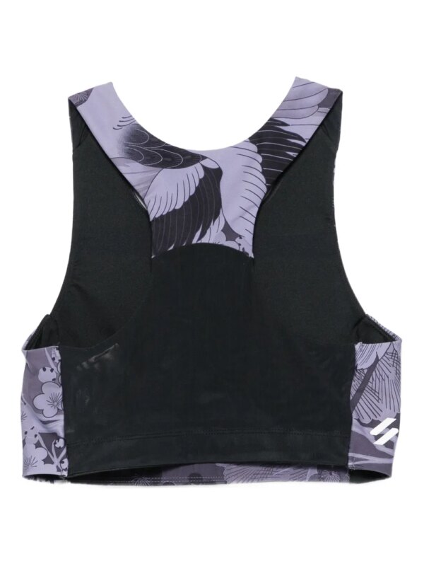 Superdry Sport-bh met bloemenprint - Grijs