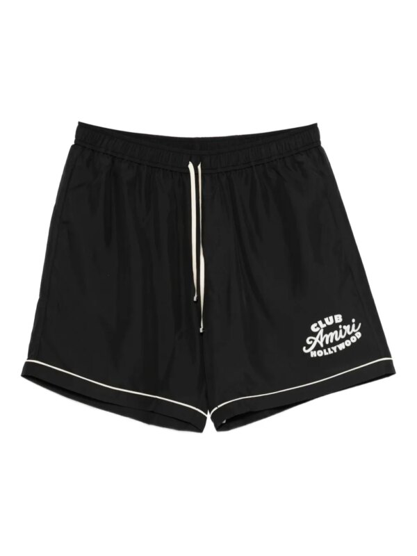 AMIRI short à logo imprimé - Noir