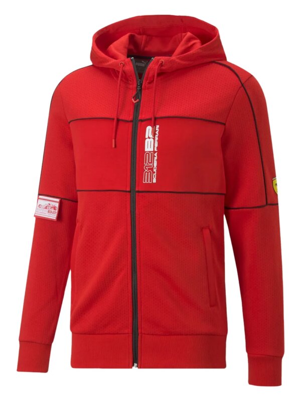 PUMA x Scuderia Ferrari Race veste de sport Race à liserés contrastants - Rouge