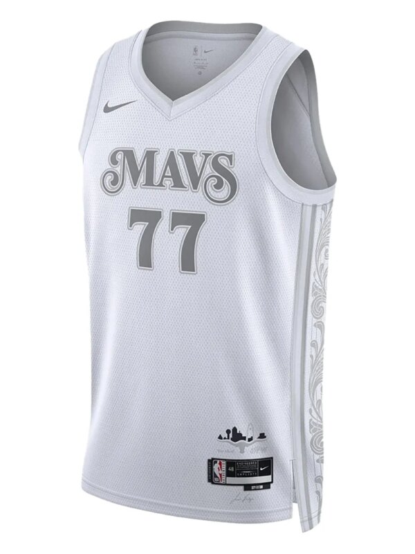 Nike maillot NBA Mavericks Donic City Edition 2024/25 Swingman - Blanc