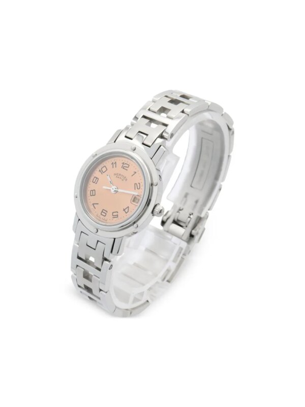 Hermès Pre-Owned montre Clipper 24 mm (années 2010) - Rose