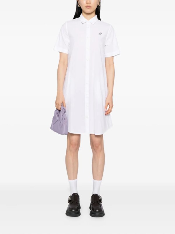 SPORT b. by agnès b. Jurk met Dino-borduurwerk - Wit