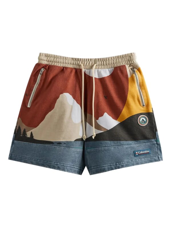 KITH fleece track shorts - Bleu