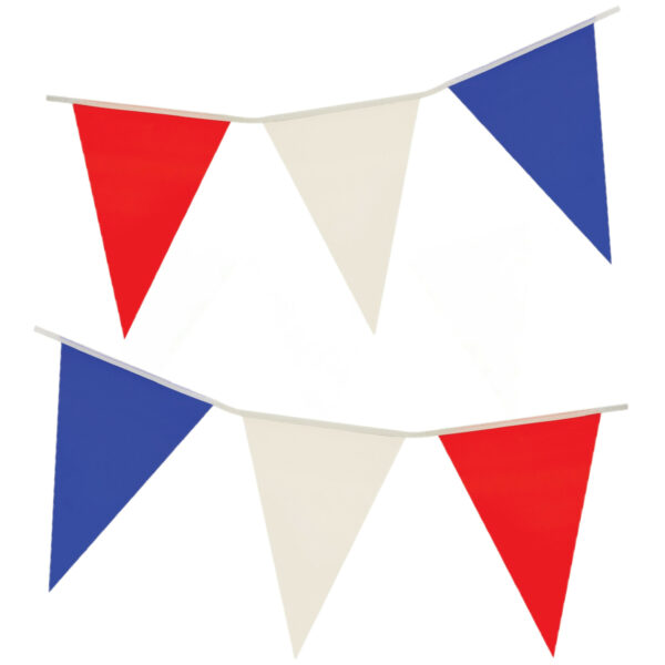 Nederland/Holland rood/wit/blauw vlaggenlijn 7 meter set van 2