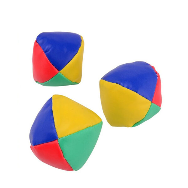 Johntoy Jongleerballen - 3x stuks - gekleurd - 7 cm - jongleren