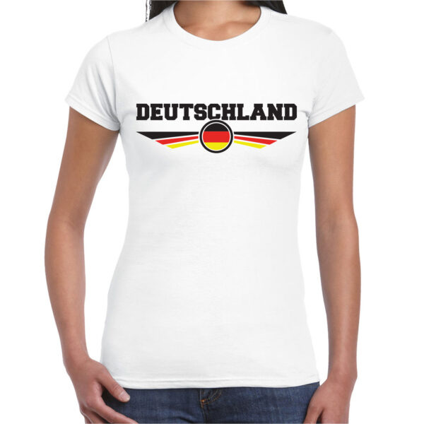 Duitsland / Deutschland landen t-shirt wit dames