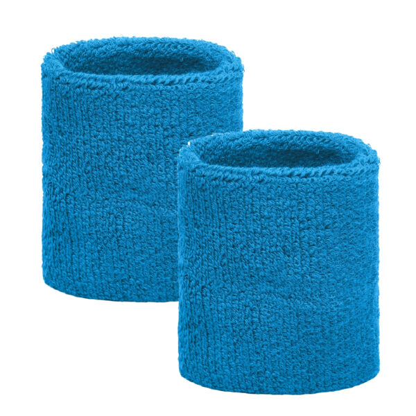 Pols zweetbandjes pakket aqua