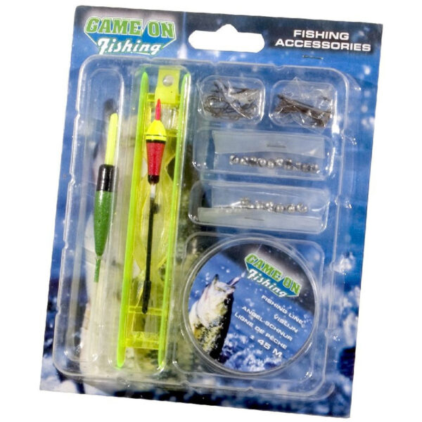 Game on Fishing - Vis accessoire setje - Vislijn - Tuigje - Haakjes en loodjes - voor kinderen