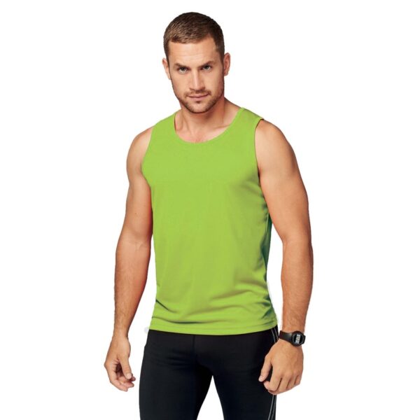 Sport singlet voor heren - Tanktop - limegroen - Mouwloze shirts