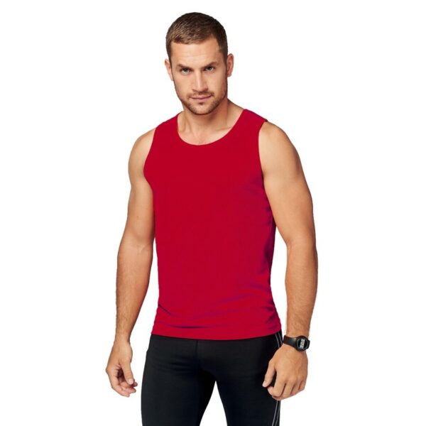 Sport singlet voor heren - Tanktop - rood - Mouwloze shirts