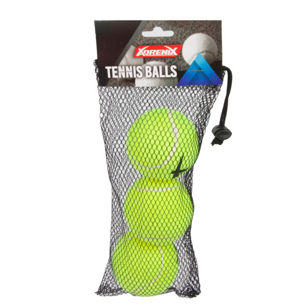 ADRENIX Tennisballen - 3x - hersluitbaar net - geel/groen
