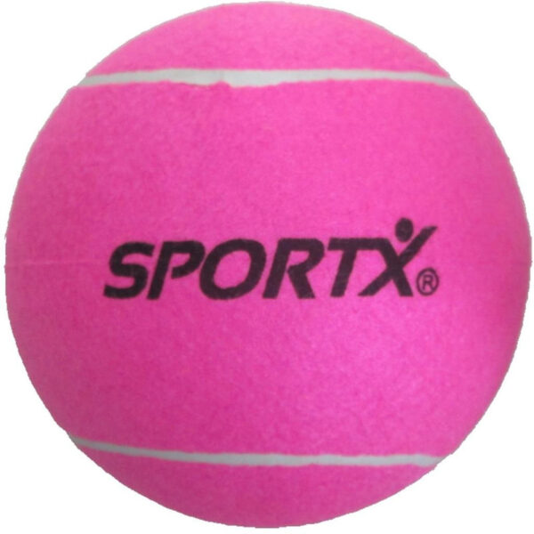 Sportx Jumbo Tennisbal - XXL - roze - 22cm - buiten spelen - speelgoed