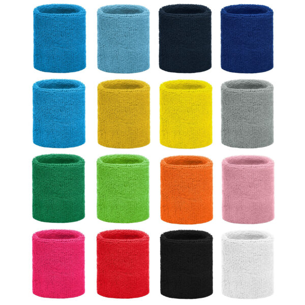 Myrtle Beach Zweetbandjes - gekleurd - voor de pols - teams maken - sporten