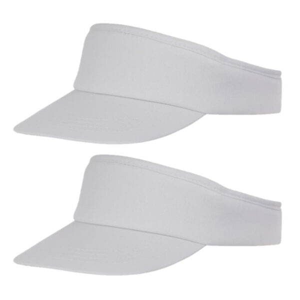 Bullet Sunvisor zonneklep voor volwassenen - 4x - Wit - Dames/heren