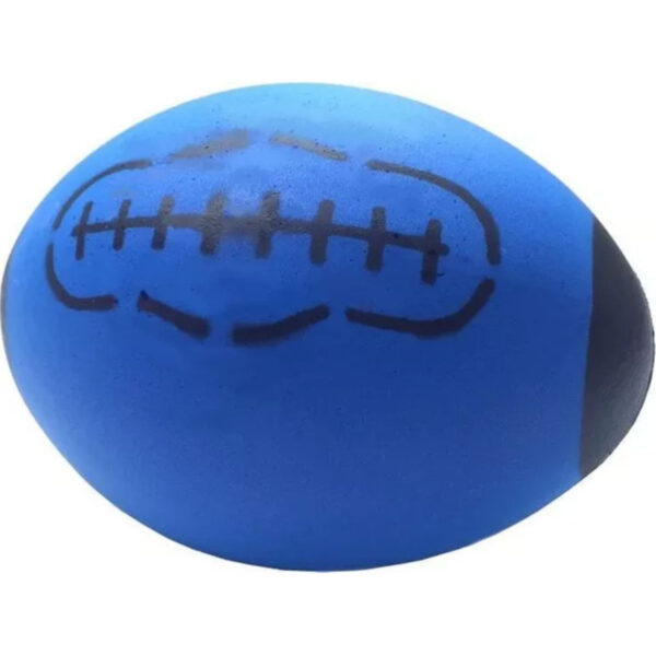 T&F Creations rugby bal - blauw - foam - 24 cm - sport ballen - American football - schuimrubber