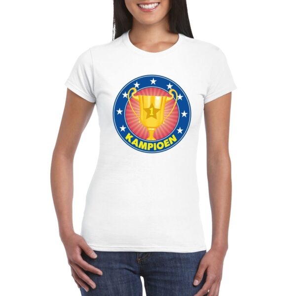 Kampioen shirt wit voor dames