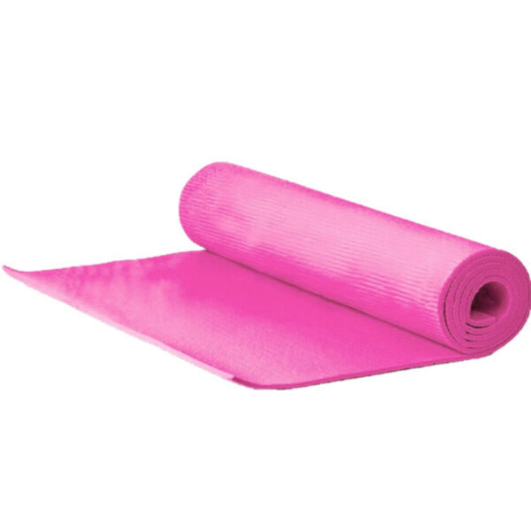Yogamat/fitness sport matje - roze - 183 x 60 x 1 cm - Sportmat - Thuis sporten