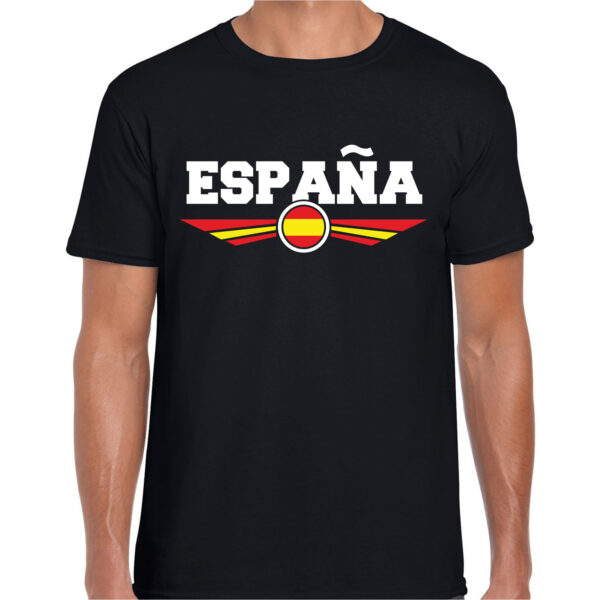 Spanje / Espana landen t-shirt zwart heren