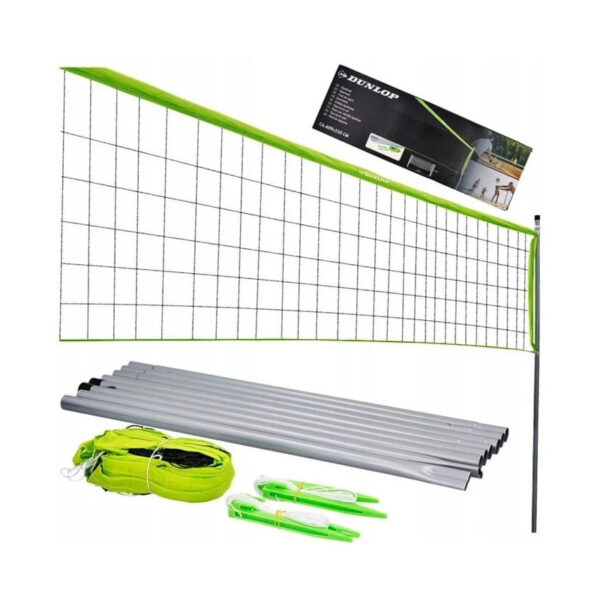 Dunlop Sportnet - groen/zwart - volleybal, tennis, badminton - compleet - weerbestendig