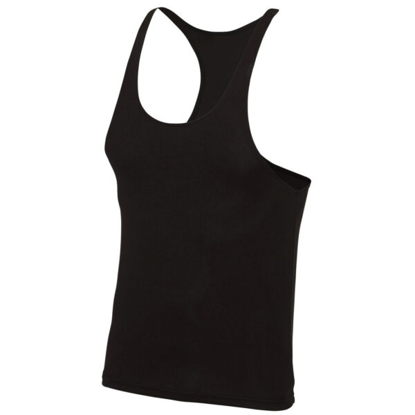 Zwart sport/fitness shirt/tanktop voor heren