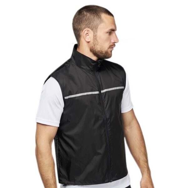Reflecterend sport vest/veiligheidsvest zwart