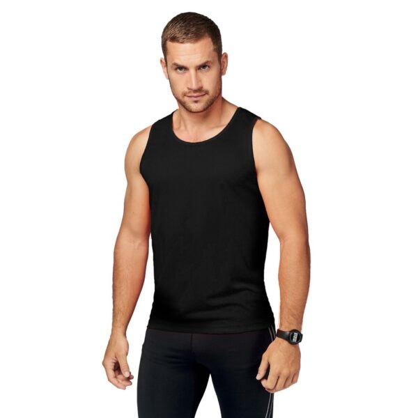 Sport singlet voor heren - Tanktop - zwart - Mouwloze shirts