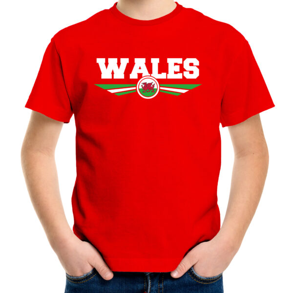 Wales landen shirt rood voor kids
