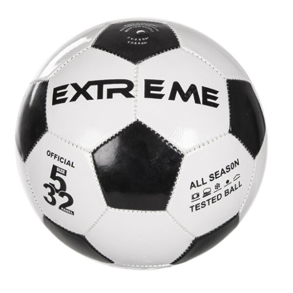 CM voetbal bal - PVC - classic - zwart/wit - 21cm - speelgoed - buiten