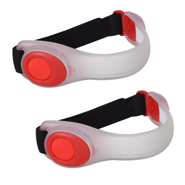 Hardloop reflectie bandje - 2x - met LED lampjes - verkeersveilig sporten
