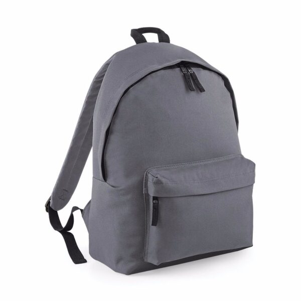 Bagbase Rugtas - antraciet - 18L - 42 x 31 cm - schooltas met voorvak
