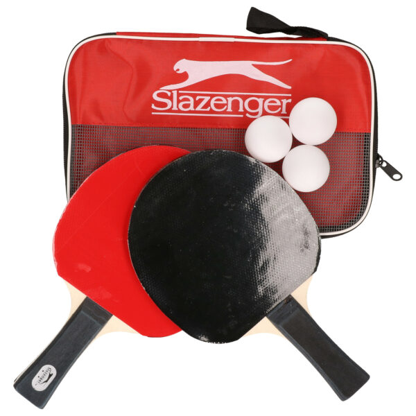 Slazenger Tafeltennis batjes - met ping pong ballen en opbergtas