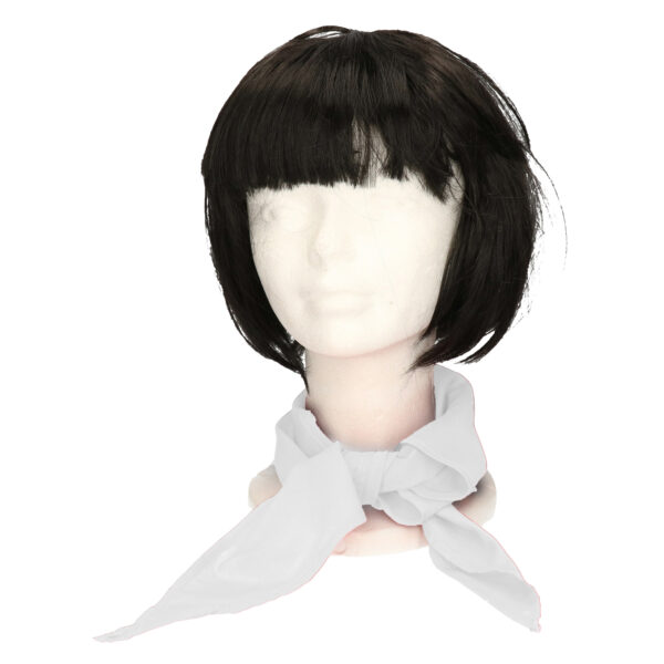 Myrtle Beach verkleed bandana/sjaaltje - wit - kleuren thema - Carnaval accessoires