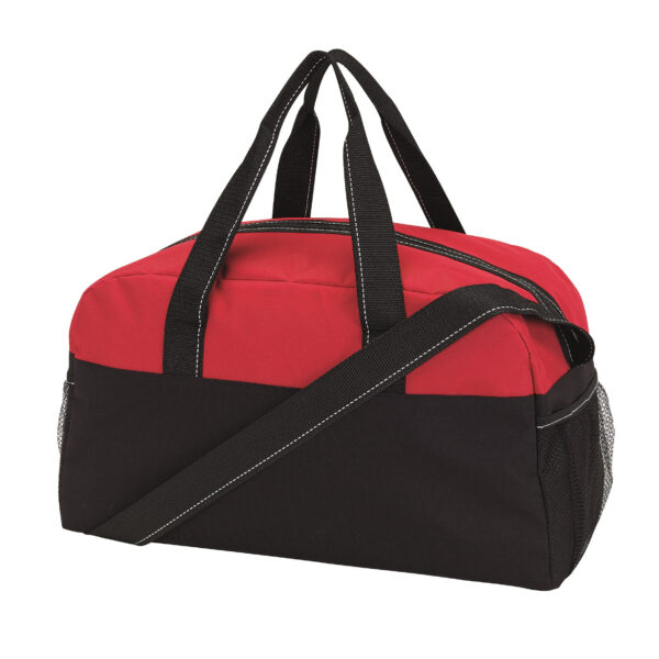 Sporttas Fitness Master - 45 x 19 x 26 cm - 22 liter - rood/zwart