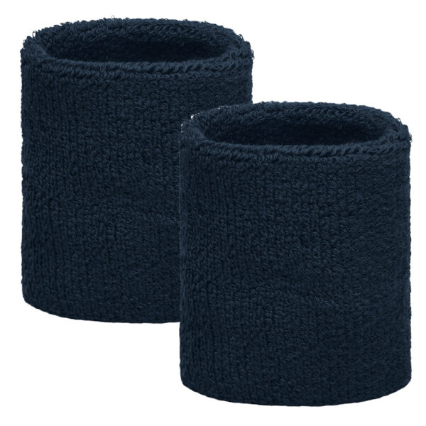 Navy kleurige polsbandjes pakket 2 stuks