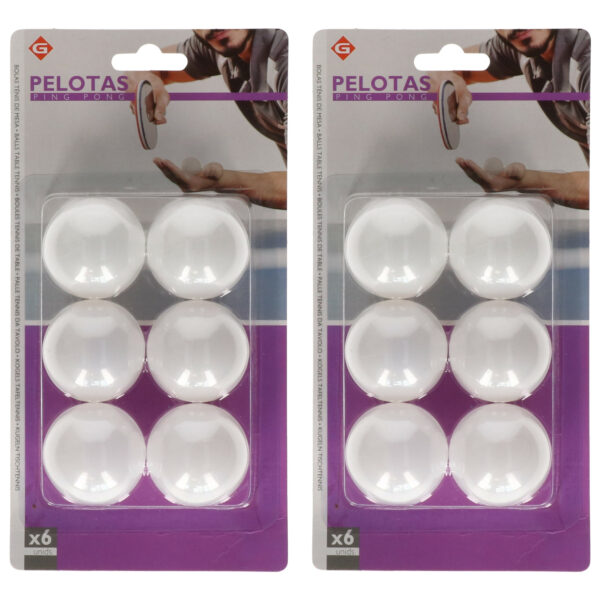 Pingpongballen - 12x stuks - wit - 4 cm - tafeltennis balletjes
