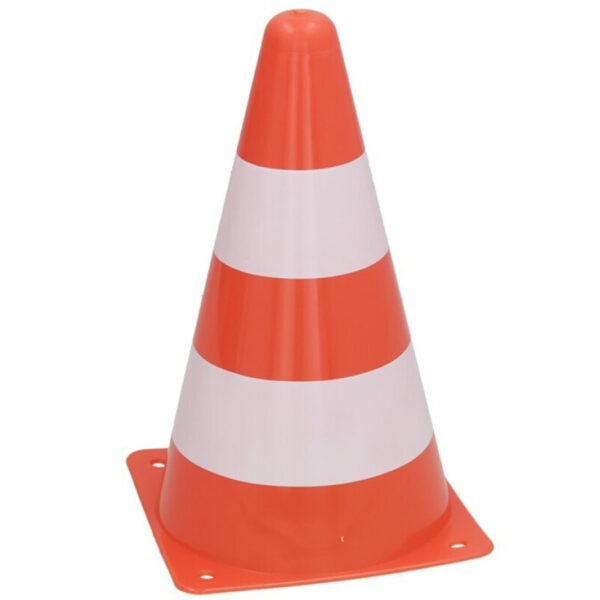 Sport/veiligheid pionnen - 1x stuks - oranje - kunststof - 13 x 23 cm